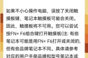 笔记本触摸板失灵如何进行故障排除？