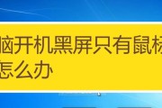 黑屏电脑中鼠标可动但无法操作的解决方法是什么？