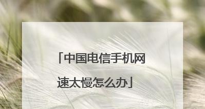 5G手机网速慢的原因及解决办法（探究5G手机网速慢的根本原因）