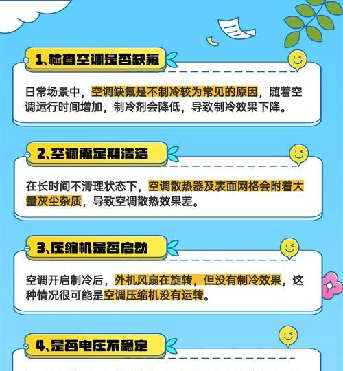 解决空调风扇不启动的常见问题（原因分析及启动方法）