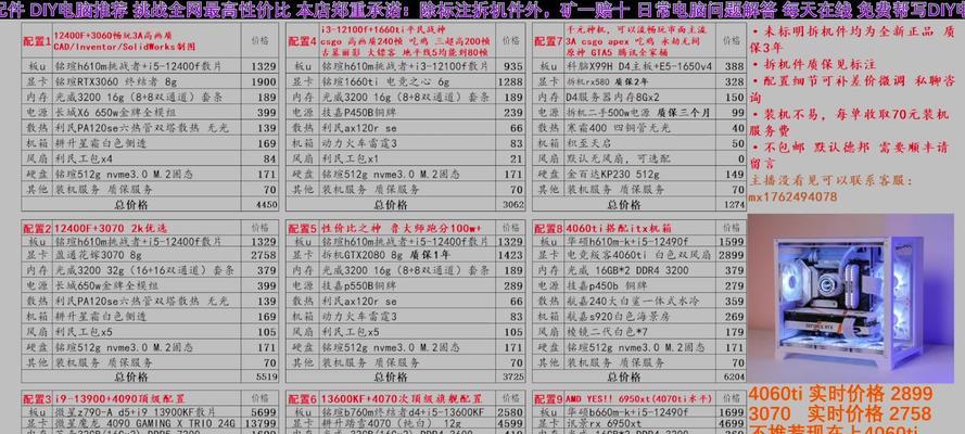 4000元装机配置推荐？如何选择性价比高的电脑硬件？
