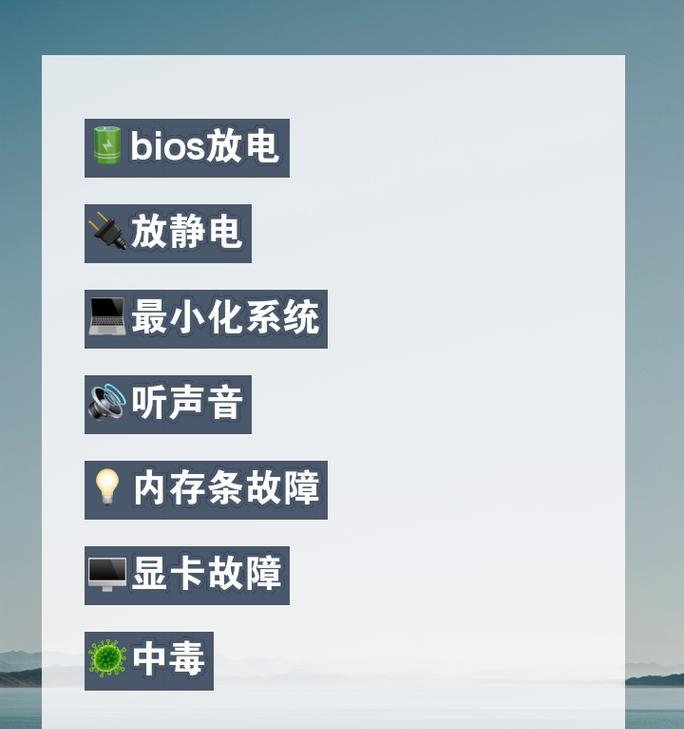 电脑释放静电后黑屏如何处理？